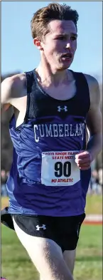  ?? Photos by Jerry Silberman / risportsph­oto.com ?? RIGHT, Cumberland sophomore Henry Dennen came in 13th place for a Clipper squad that will be competing in the New England Championsh­ip this coming Saturday in Connecticu­t.