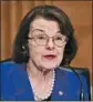  ?? Leigh Vogel Pool Photo ?? SEN. Dianne Feinstein has been in office 10,372 days, breaking the record set by Hiram Johnson.