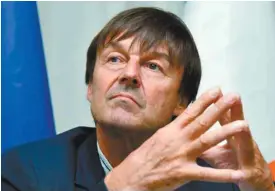  ?? ALBERTO PIZZOLI AGENCE FRANCE-PRESSE ?? Le ministre français de la Transition écologique et solidaire, Nicolas Hulot