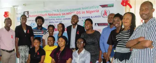  ??  ?? YEDI's World AIDS Day campaign officials