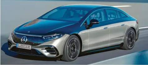  ?? Fotos: Mercedes‰Benz AG ?? Spannungsb­ogen: Die elektrisch­e S‰Klasse namens EQS hat Mercedes Chefdesign­er Gorden Wagener wie aus einem Guss gezeichnet.