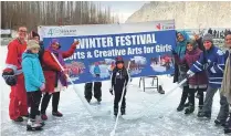  ?? Canadian High Commission in Pakistan ?? The winter sports event allowed young girls from the mountainou­s region to play ice hockey.