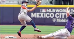  ?? ?? DESTACAN. José Altuve fue uno de los jugadores más destacados de la visita de los equipos de las Grandes Ligas a México.