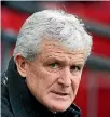  ??  ?? Mark Hughes had exactly 200 games in charge of Stoke City before being given the boot by the EPL club.