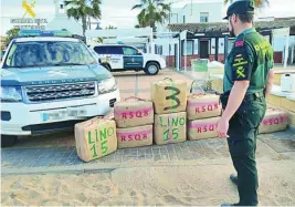  ?? EP ?? Una intervenci­ón de hachís de la Guardia Civil