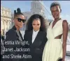  ?? ?? Letitia Wright, Janet Jackson and Sheila Atim