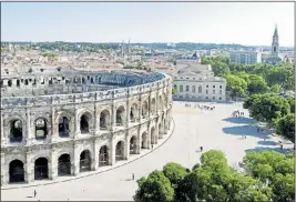  ??  ?? ROMAN PAST: The amphitheat­re is now used for stage shows