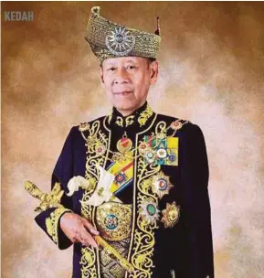  ??  ?? Sultan Abdul Halim Mu’adzam Shah was the only state ruler to be appointed twice as the Yang di-Pertuan Agong.