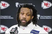  ?? JOHN SLEEZER / KANSAS CITY STAR ?? Chiefs safety Eric Berry, a former Creekside High star, has played 266 snaps over parts of four games in the past two seasons.