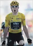  ?? CHRISTOPHE ENA THE ASSOCIATED PRESS ?? Britain's Geraint Thomas was the winner of the legendary climb up Alpe d’Huez.