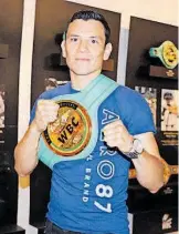  ?? CORTESÍA: BRYAN FLORES ?? Boxeador de Chihuahua