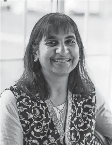  ?? COURTESY JYOTSNA SREENIVASA­N ?? Jyotsna Sreenivasa­n, a Columbus resident and author of the short story and novella collection “These Americans” and the novel “And Laughter Fell from the Sky,” will speak at the Columbus Metropolit­an Library Dublin Branch from 6 to 7 p.m. Thursday.