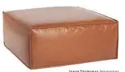  ?? Jason Deymonaz Rejuvenati­on ?? Grant upholstere­d ottoman, $899 at Rejuvenati­on.