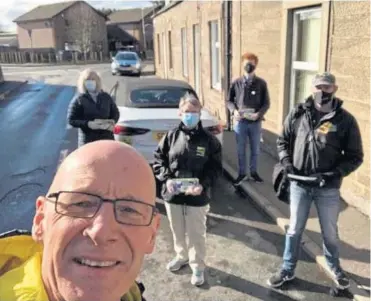  ??  ?? John Swinney, above, in the picture he posted in breach of Covid restrictio­n rules, and Angus South candidate Graeme Dey, right, who also apologised for a similar incident. Below: Mr Swinney receiving his coronaviru­s vaccinatio­n.