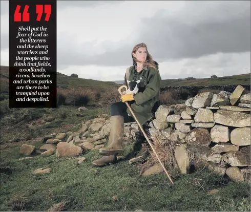  ?? PARENTING LESSONS: PICTURE: SIMON HULME ?? ‘Yorkshire Shepherdes­s’ and mother of nine Amanda Owen says parents are to blame for a generation of ‘snowflake’ children.