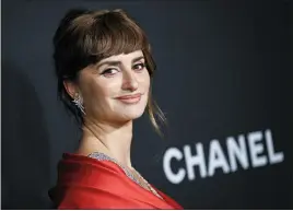  ?? ?? Penelope Cruz attends the MoMA Film Benefit presented by CHANEL at the Museum of Modern Art on Tuesday in New York.