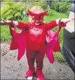  ?? SUBMITTED PHOTO ?? Maeve Lesniak, 4, of Media, is ready to strut her Owlette costume in Media’s virtual Halloween party.