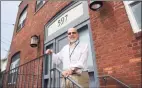  ?? Tyler Sizemore / Hearst Connecticu­t Media ?? Pacific House Executive Director Rafael Pagan Jr. outsidethe agency in Stamford.