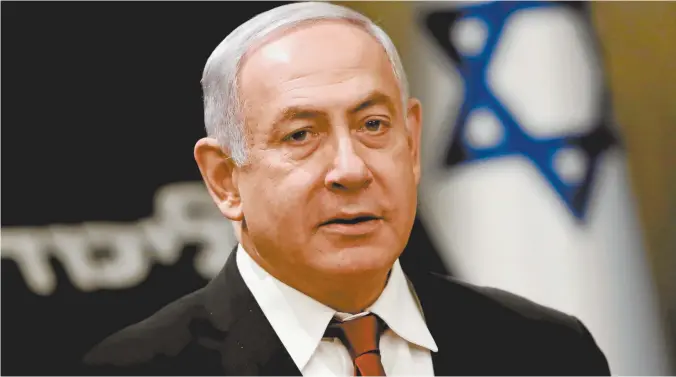  ??  ?? Israeli Prime Minister Benjamin Netanyahu this week.