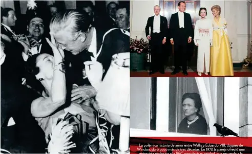  ??  ?? La polémica historia de amor entre Wallis y Eduardo VIII, duques de Windsor, duró poco más de tres décadas. En 1970 la pareja ofreció una entrevista explosiva a la para decir su verdad, que recuerda a la
BBC entrevista dada por los duques de Sussex a Oprah Winfrey.