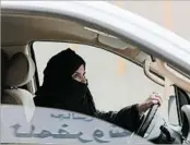  ?? HASAN JAMALI/AP 2014 ?? Some women had defied the ban in Saudi Arabia, which was the only country in the world to bar female drivers.