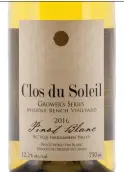  ??  ?? Chambar brings together arctic char and Clos du Soleil Pinot Blanc.