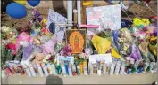  ?? PHOTO BY JOHN VALENZUELA ?? A memorial for Elias and Sarah Cruz, 17 and 14, who were killed in a car crash March 8 in Rancho Cucamonga.