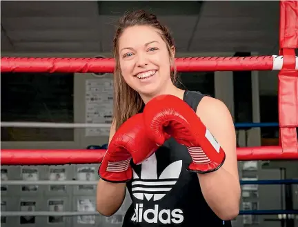  ??  ?? Simone Harris is the first female coach at the Cannons Creek Boxing Acadamy in Porirua.
