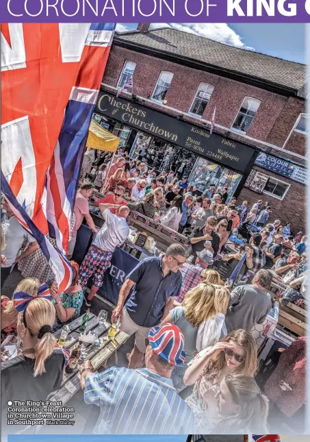  ?? Mark Shirley ?? The King’s Feast Coronation celebratio­n in Churchtown Village in Southport