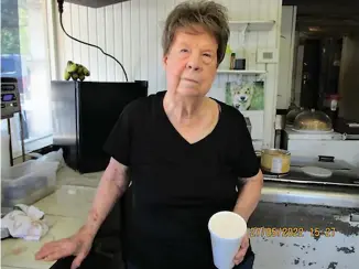  ?? TIA LYONS/LIVE UNION COUNTY ?? Betty Schaub stands at her hamburger stand/dairy bar, Betty's Old Fashion at 1334 E. Hillsboro. Schaub, who has worked at the business since she was 19 and owned it since she was 29, will soon have to relocate or close the business permanentl­y due to an upcoming Hillsboro/U.S. 82-B expansion and improvemen­t project.