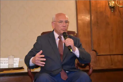  ?? NICHOLAS BUONANNO - MEDIANEWS GROUP FILE ?? U.S. Rep. Paul Tonko speaks during a panel discussion at The Century House in June.