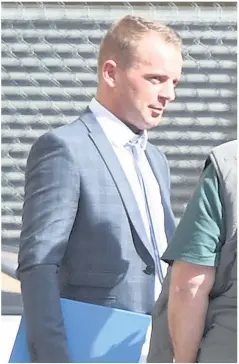  ??  ?? Andrew Fleming outside court this week