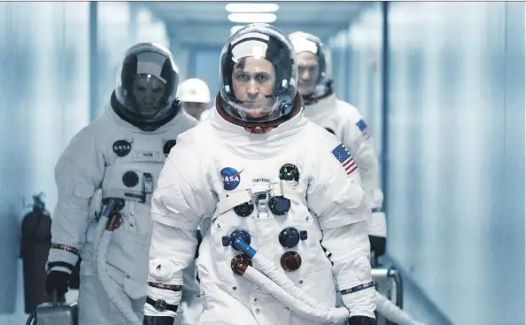  ?? UNIVERSAL PICTURES ?? Canadian actor Ryan Gosling stars as astronaut Neil Armstrong in Damien Chazelle’s newest effort First Man.