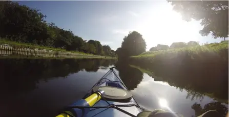  ?? PHOTO: ANDY TORBET ?? The view from… Andy Torbet paddled for five-and-a-half days from coast to coast.