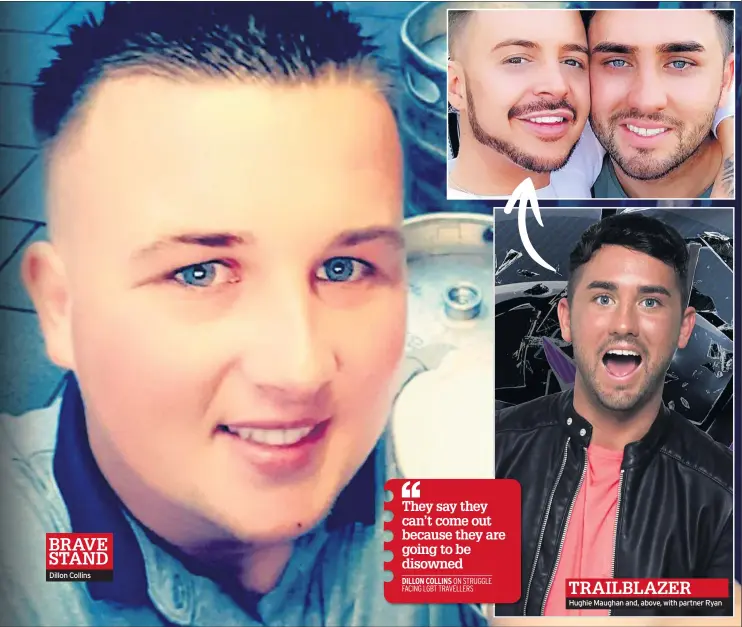  ??  ?? Dillon Collins
Hughie Maughan and, above, with partner Ryan