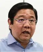  ??  ?? The state Gerakan chairman and Penang Barisan chairman was reluctant to discuss whether the party would pull out of Barisan if it is wiped out again. Teng: