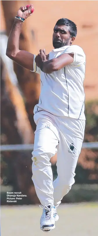  ??  ?? Boom recruit Dhanuja Nandana. Picture: Peter Ristevski