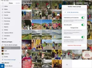 ??  ?? ▲ Avec Photos iCloud, vous pouvez créer des albums photos partagés avec les personnes de votre choix.