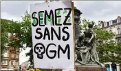  ?? (Photo MaxPPPP) ?? La marque Monsanto est liée aux OGM qui font l’objet régulièrem­ent de manifestio­ns dans le monde entier.