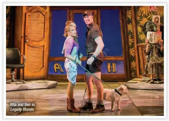  ??  ?? Rita and Ben in Legally Blonde