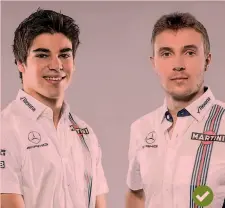  ??  ?? COPPIA PIÙ GIOVANE DEL MONDIALE
● L’età media del team? Vent’anni e mezzo
Lance Stroll, 19, canadese, 3o a Baku un anno fa e 12o nella generale; Sergey Sirotkin, 22, russo, 3o in GP2 nel 2015 e nel 2016