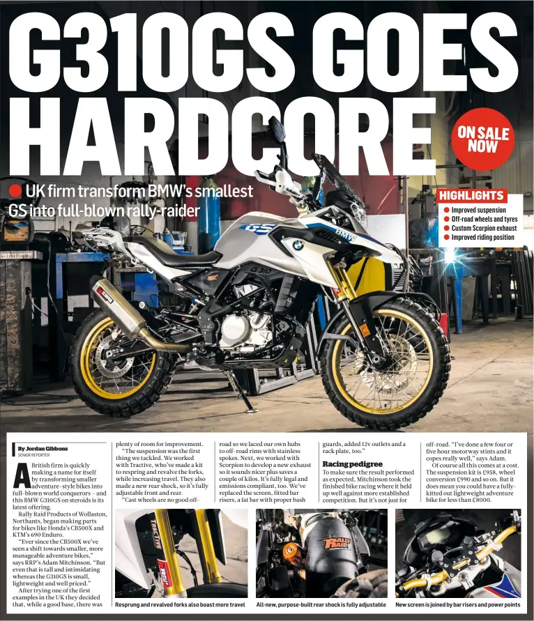 Bmw S G310gs Gets A Full On Rally Raid Makeover By Uk Firm Pressreader