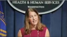  ?? AP PHOTO/ALEX BRANDON ?? Health and Human Service (HHS) Secretary Sylvia Burwell speaks during a news conference at the HHS in Washington, Wednesday, Oct. 19, 2016. Facing new challenges to a legacy law, the Obama administra­tion set its goals for the president’s final health...