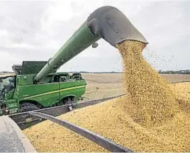 ?? AP ?? RECAUDACIÓ­N. La soja encabezará el aporte económico de los granos en Córdoba.
