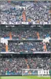  ??  ?? El Bernabéu, ante el Depor.