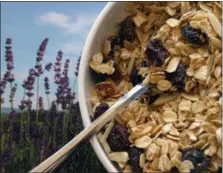  ?? PHOTO BY EMILY RYAN ?? Dried lavender and lavender extract flavor this tasty granola.