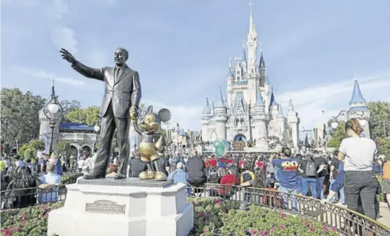  ?? AP ?? El icónico parque temático de Disney World.