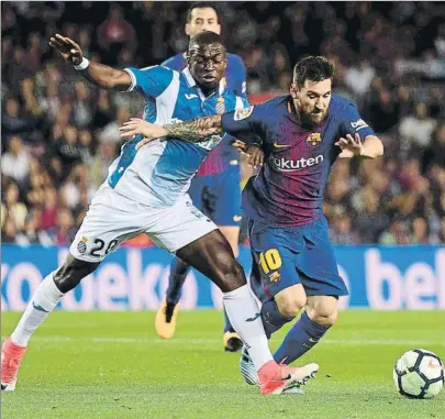  ?? FOTO: MANEL MONTILLA ?? El factor Messi no falla Con su liderazgo, el equipo ha puesto la primera baza para reaccionar tras un mal verano