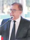  ??  ?? Nicanor Duarte Frutos usó su discurso para defender al presidente Mario Abdo y cuestionar indirectam­ente a Horacio Cartes.