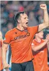  ?? SNS. Pictures: ?? Top: Paul McMullan in action against Stenhousem­uir’s Aidan McIlduff. Above: Lawrence Shankland, who has hit the ground running for Dundee United, returns to face former club Ayr United this weekend.